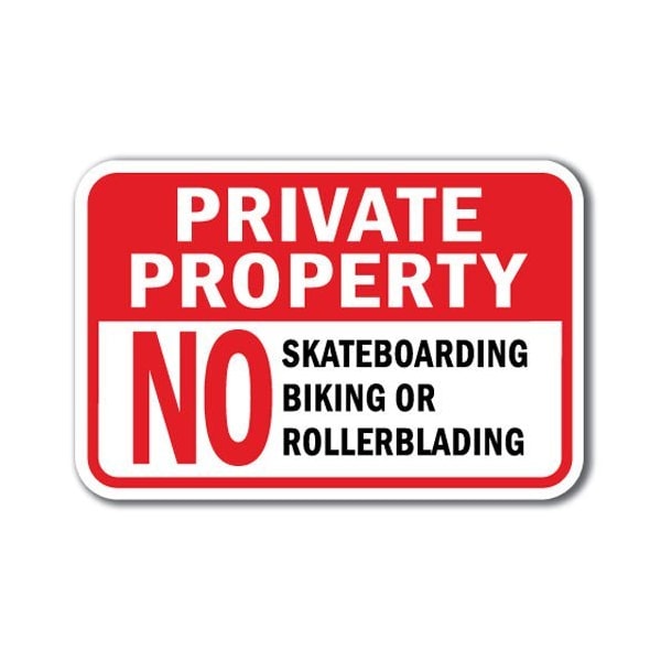Signmission Safety Sign, 12 in Height, Aluminum, Private Prop - P P No S A-1218 Private Prop - P P No S - main